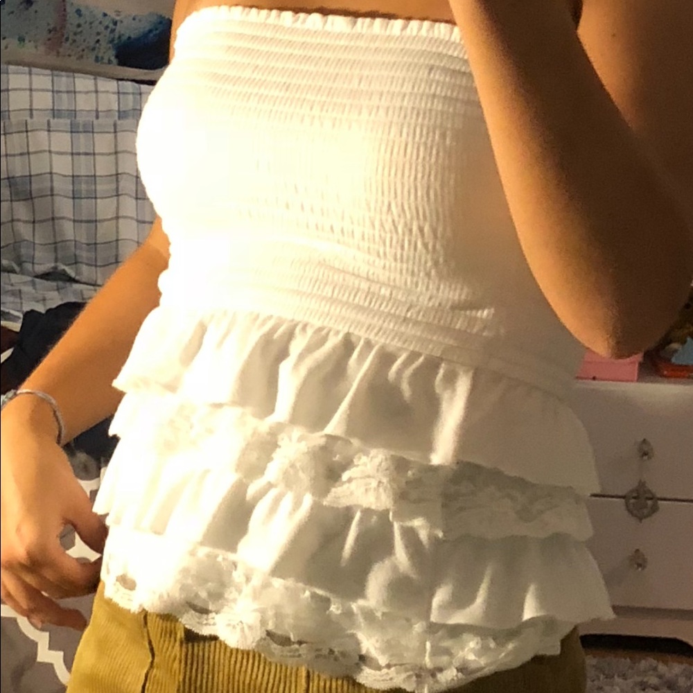 White tube top